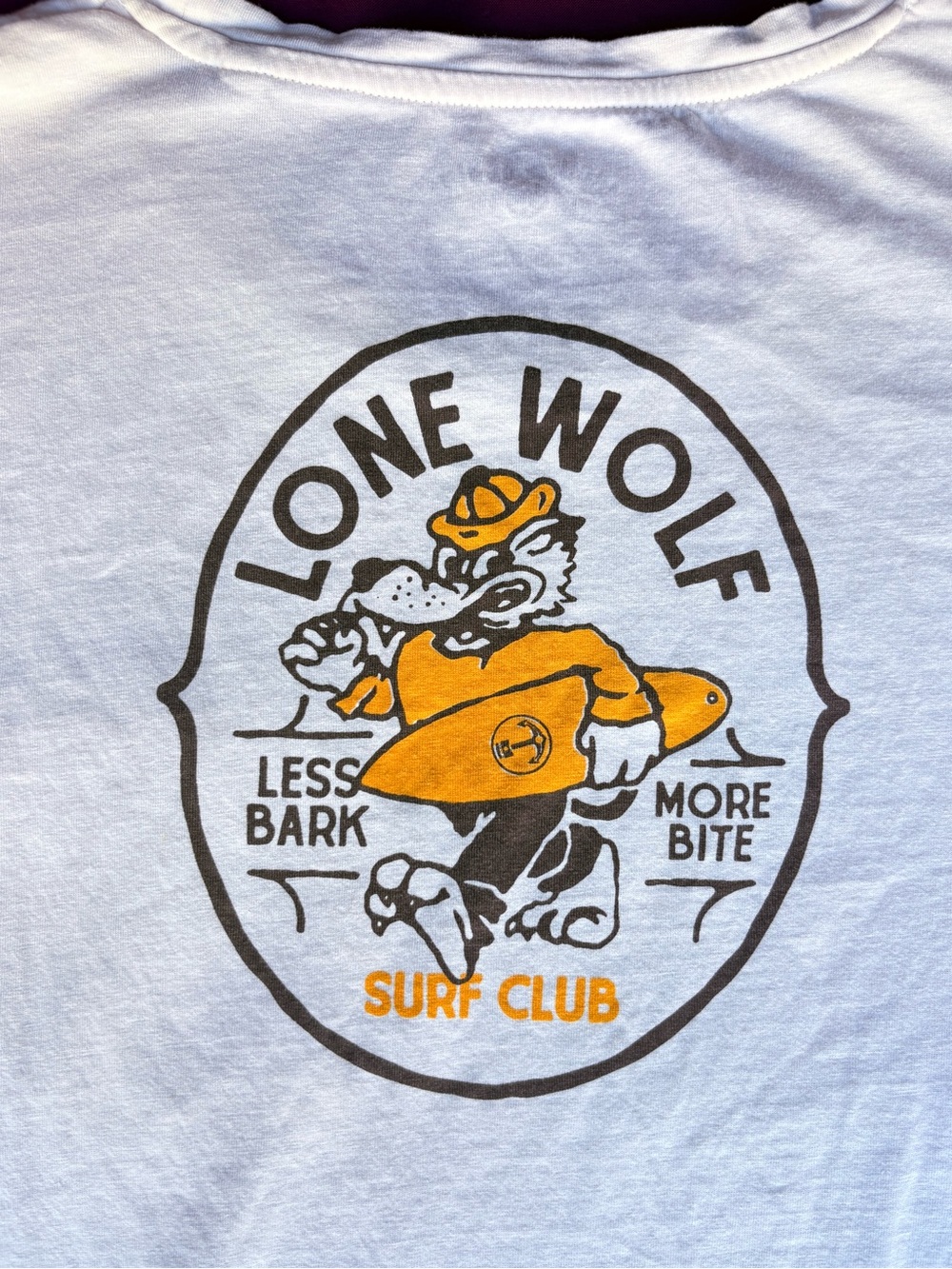 Iron & Resin Lone Wolf Surf Club Organic Cotton Pocket Tee L
